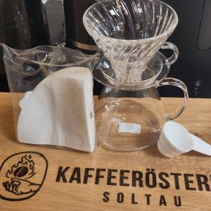 Hario Coffee Dripper V60 Glas Brewing Kit